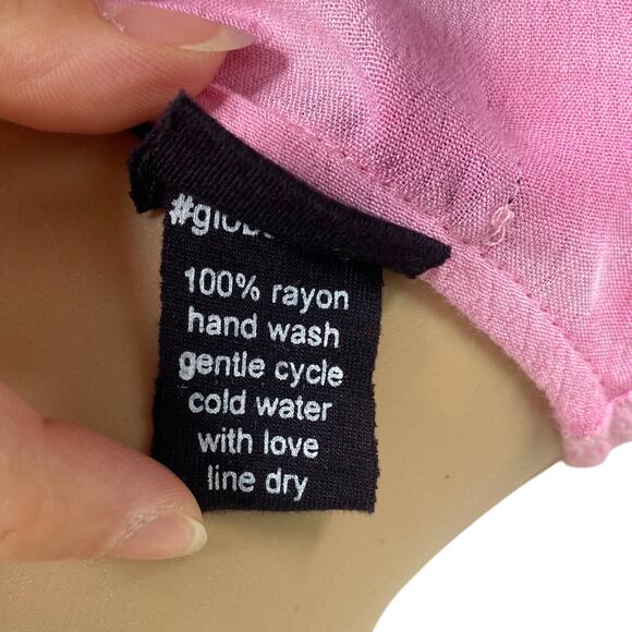 Pastel Pink Crochet Lace Tiered Ruffle Flutter Sleeve Dress SZ XS - Picture 9 of 10